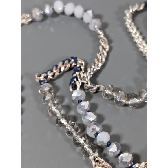 Chloe + Isabel Glass Chain Cord Necklace Layering Boho Chic 28" - Picture 5 of 9